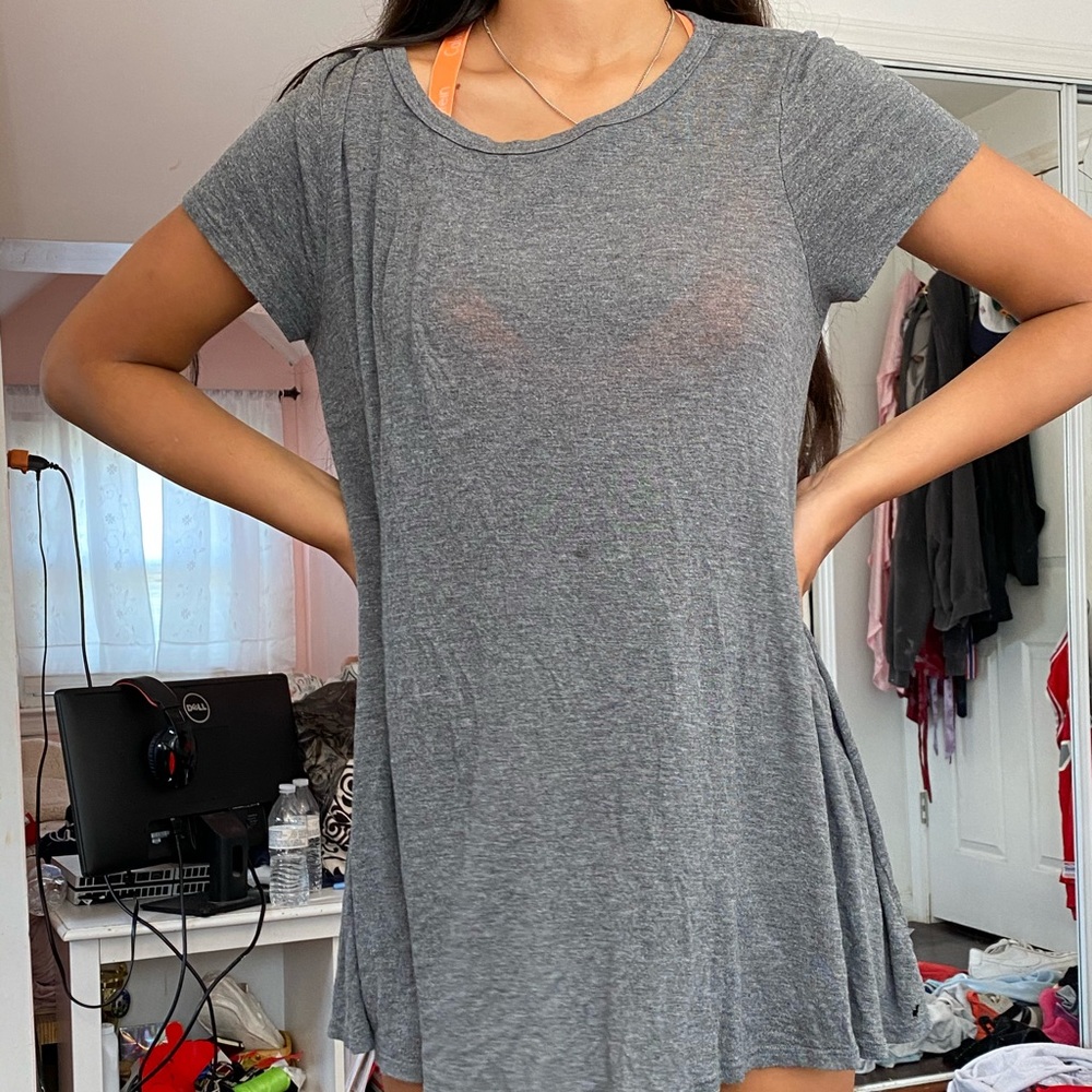 Grey t shirt dress